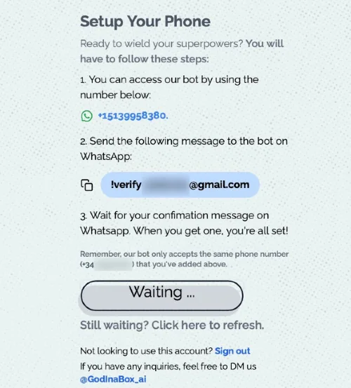 Cara chatting dengan ChatGPT di Whatsapp - How to chat with ChatGPT on Whatsapp Registering God in a box BOT on Whatsapp How to chat with ChatGPT on Whatsapp - Registering God in a box BOT on Whatsapp.
